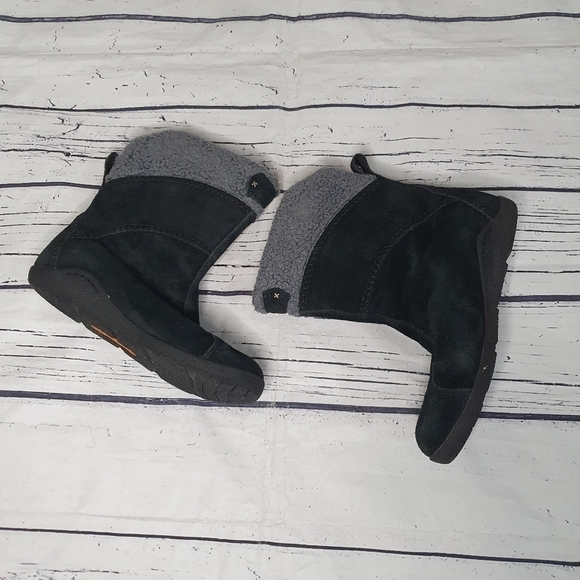 Timberland Earthkeeps Upper Leather Suede Waterproof Black Winter Boot Size 7.5W - Picture 3 of 11